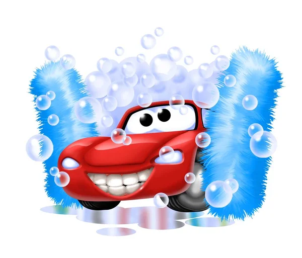 cute car washing at car wash