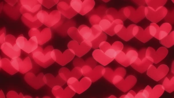 Many Red Hearts Concepmany Red Hearts Concept Valentines Day Anniversary — Vídeo de Stock