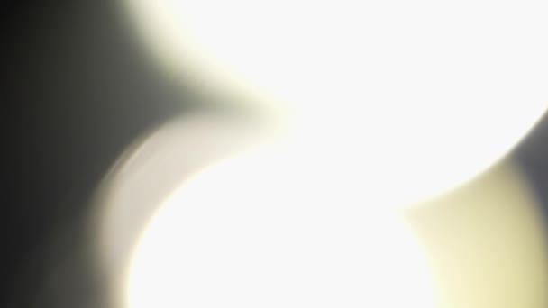 Světlo Rozostřené Paprsky Působí Pozadí Animace Zbloudilé Světlo Prosakuje Objektivu — Stock video