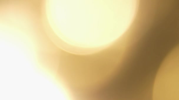 Işık Odaklı Olmayan Işık Işınları Arka Plan Animasyonunu Etkiler Lense — Stok video