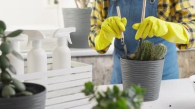 Bitkilerin dünyasına dalmak bir kadının kendini farklı türde saksılara, bahçe aletlerine nakletme sürecine daldırdığı bir video.