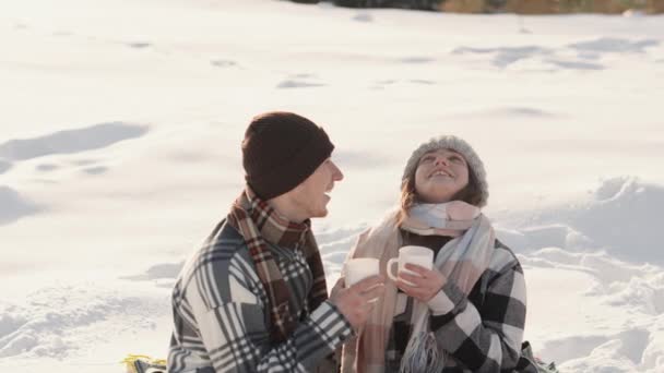 Video Está Lleno Emociones Cálidas Alegría Que Unas Vacaciones Invierno — Vídeos de Stock