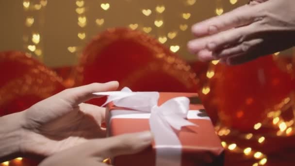 Símbolo Del Amor Este Vídeo Ofrece Sensación Romántico Día San — Vídeo de stock