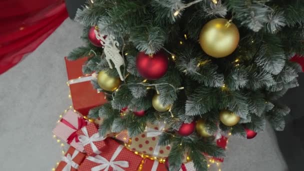 Kerststemming Voegt Warmte Fabelheid Toe Aan Elk Interieur Video Van — Stockvideo