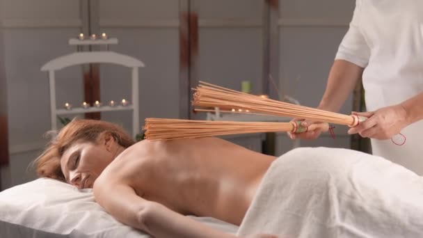 Relaxare Îngrijire Lux Spa Masaje Relaxante Tratamente Corporale Tehnici Estetice — Videoclip de stoc