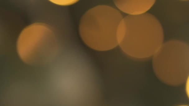 垂直录像 圣诞树上的微光元素给节日增添了光彩和和谐的气氛 照明效果和防波堤为圣诞装饰增添了独特和神奇的色彩 — 图库视频影像