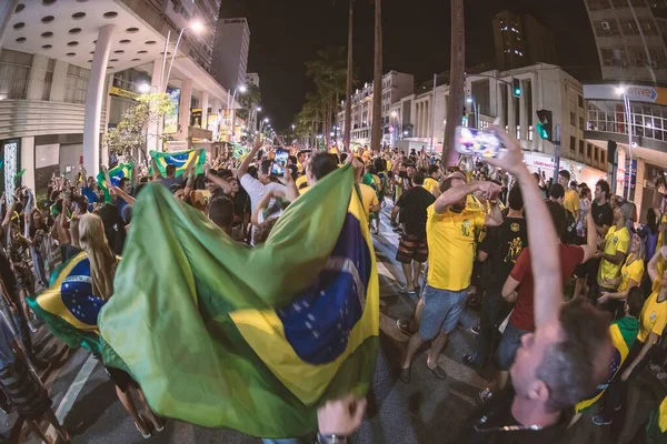 Jair Messias Bolsonaro Gana Las Elecciones Para Presidente Brasil Gente — Foto de Stock