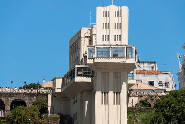 stock image Lacerda Elevator, Salvador, Bahia, Brazil.  Architectural work inaugurated in 1930 in the art deco style.