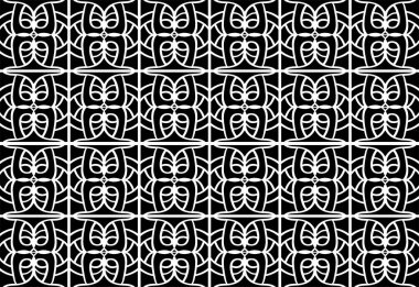 Background Vector Stencil, Black and White