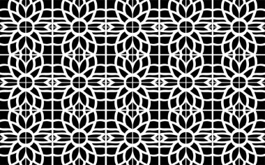 Background Vector Stencil, Black and White
