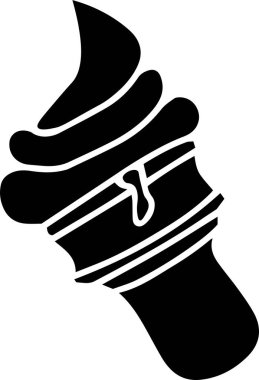 Dondurma Vektörü Kalıbı, Siyah ve Beyaz