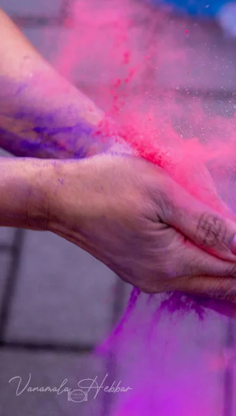 Holi festival renkler