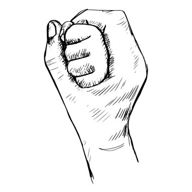  Sketch of mother holding hand of child