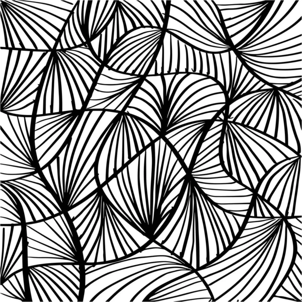 Schwarz Weiße Abstrakte Linien Hintergrund — Stockvektor