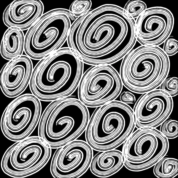 漩涡图案背景 螺旋形和螺旋形图案 — 图库矢量图片