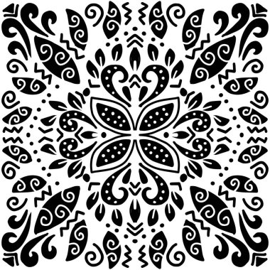 Elle çizilmiş etnik desen arka planı.