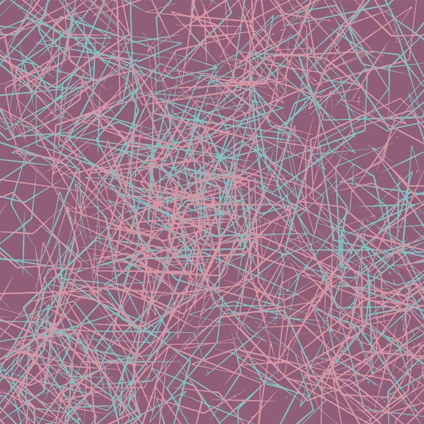 Abstract Asymmetrical Texture Random Chaotic Lines — Stock Vector