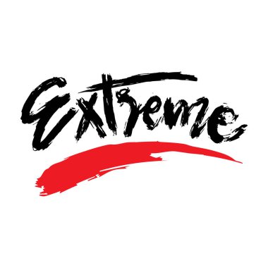 Sıra dışı metin vektörü. Modern kuru fırça harfleri. Vektör çizimi. Grunge tarzı.