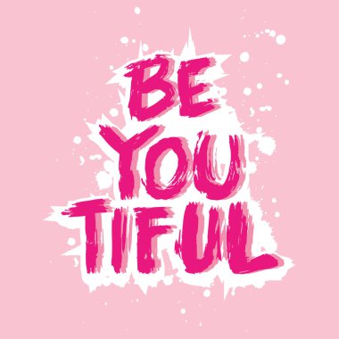 Titiz ol. İlham verici bir alıntı. El çizimi harfler. Vektör illüstrasyonu.