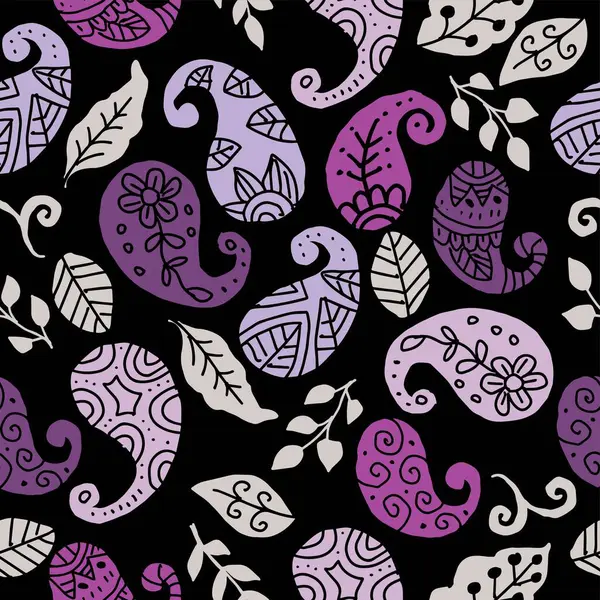 Dikensiz desenli, desenli karalama elementli. Vektör illüstrasyonu.