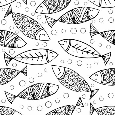 Balıklarla kusursuz desen