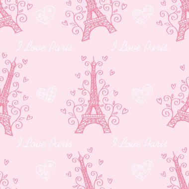 Eyfel kulesi ve kalpleri olan kusursuz Paris modelini seviyorum.