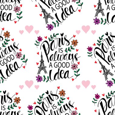 Paris 'in el yazısı olan kusursuz desen her zaman iyi bir fikirdir..