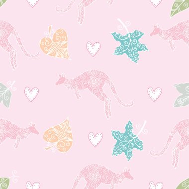 Sevimli kangurular ve kalplerle kusursuz bir düzen..