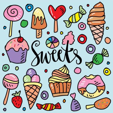 Şekerler ve şekerler.