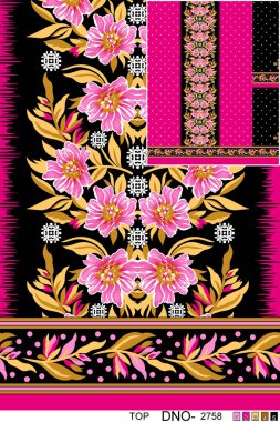 Kusursuz çiçek desenleri, soyut dikişsiz geometri desenleri. Duvar kağıdı tasarımı için illüstrasyon rengi