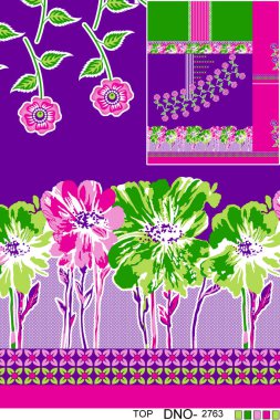 Kusursuz çiçek desenleri, soyut dikişsiz geometri desenleri. Duvar kağıdı tasarımı için illüstrasyon rengi