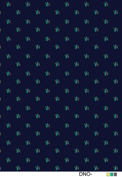 Illustration Von Nahtlosen Blumenmustern Abstrakten Nahtlosen Geometrien Illustrationsfarbe Für Tapetendesign — Stockfoto