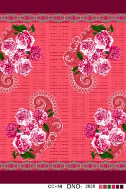 Kusursuz çiçek desenleri, soyut dikişsiz geometri desenleri. Duvar kağıdı tasarımı için illüstrasyon rengi