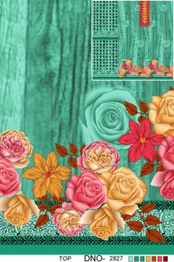 Kusursuz çiçek desenleri, soyut dikişsiz geometri desenleri. Duvar kağıdı tasarımı için illüstrasyon rengi