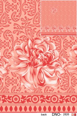 Kusursuz çiçek desenleri, soyut dikişsiz geometri desenleri. Duvar kağıdı tasarımı için illüstrasyon rengi