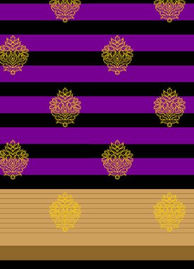 Kusursuz çiçek desenleri, soyut dikişsiz geometri desenleri. Duvar kağıdı tasarımı için illüstrasyon rengi