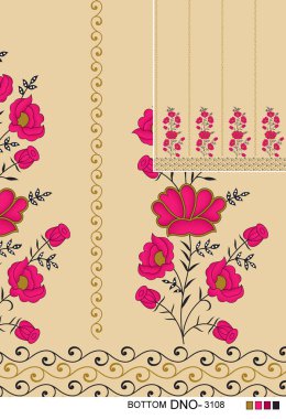 Kusursuz çiçek desenleri, soyut dikişsiz geometri desenleri. Duvar kağıdı tasarımı için illüstrasyon rengi