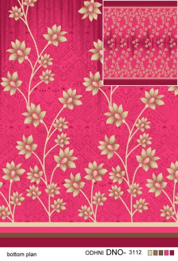 Kusursuz çiçek desenleri, soyut dikişsiz geometri desenleri. Duvar kağıdı tasarımı için illüstrasyon rengi