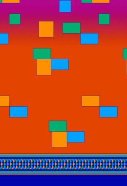 Kusursuz çiçek desenleri, soyut dikişsiz geometri desenleri. Duvar kağıdı tasarımı için illüstrasyon rengi