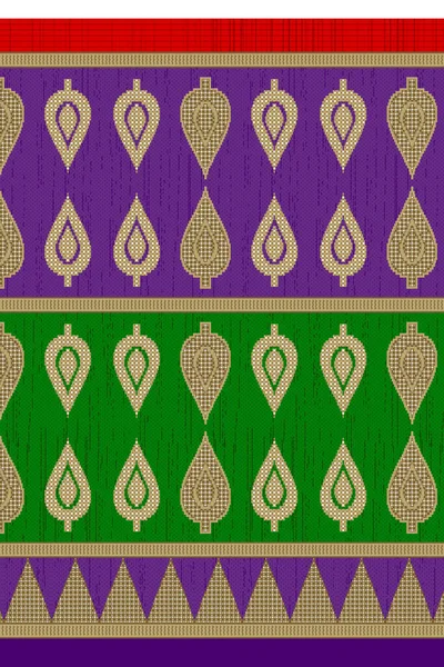 Illustratie Van Naadloos Bloemenpatroon Abstract Naadloos Geometriepatroon Illustratie Kleur Voor — Stockfoto