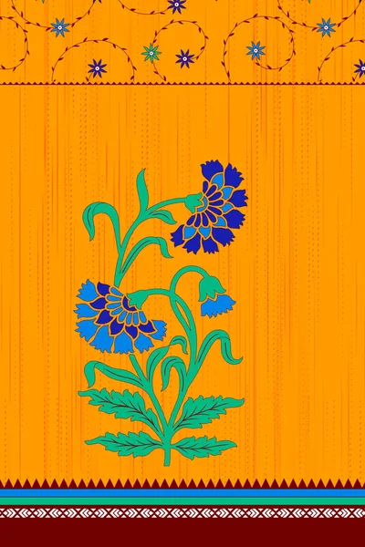Ілюстрація Безшовного Квіткового Візерунка Абстрактний Безшовний Геометричний Візерунок Колір Ілюстрації — стокове фото