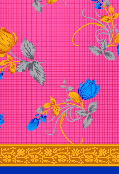 シームレスな花柄のイラスト 抽象的なシームレスな形状パターン 壁紙デザインのためのイラストの色 — ストック写真
