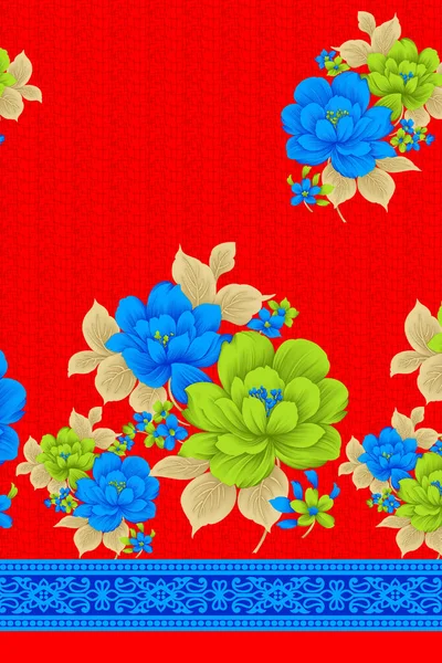 Ilustração Padrão Floral Sem Costura Padrão Geometrias Sem Costura Abstrata — Fotografia de Stock