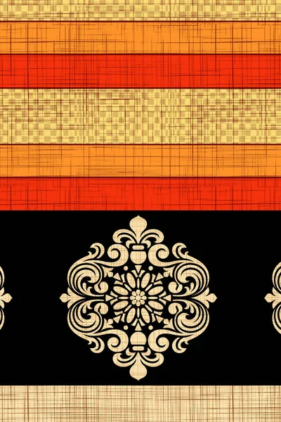 Ilustrace Bezešvého Květinového Vzoru Abstraktní Bezešvé Geometrie Vzor Barva Ilustrace — Stock fotografie