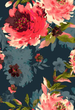 Kumaş baskısı için tekstil dijital süsleme motifleri izin verir