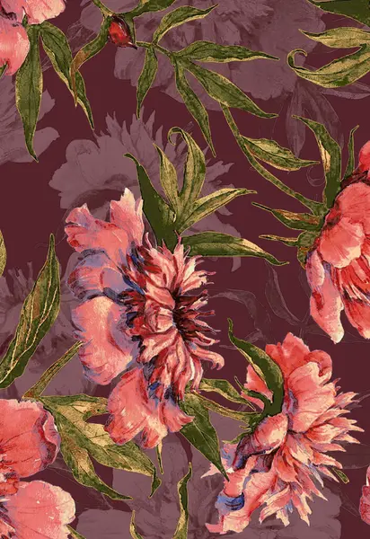 Kumaş baskısı için tekstil dijital süsleme motifleri izin verir