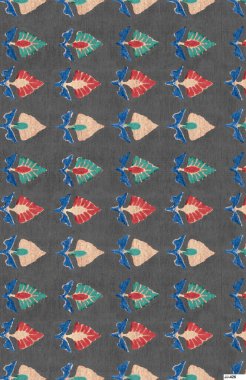 Antika yüzey çiçekli, dikişsiz desen dizaynı, çok renkli suluboya arka plan desenli çiçekler.