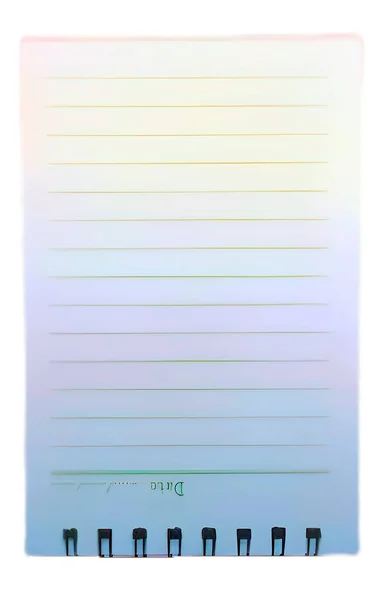 Attractive Simple Illustration Showing Blank Note Paper White Background Shadow — Stockvektor