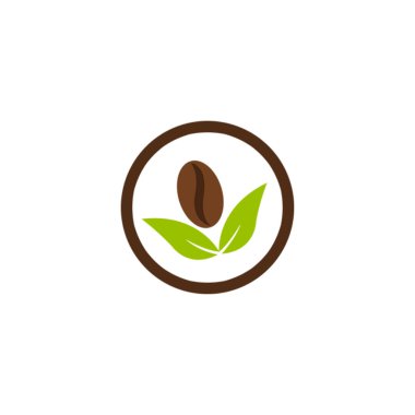 Yaprak logosu şablon vektör illüstrasyon tasarımı