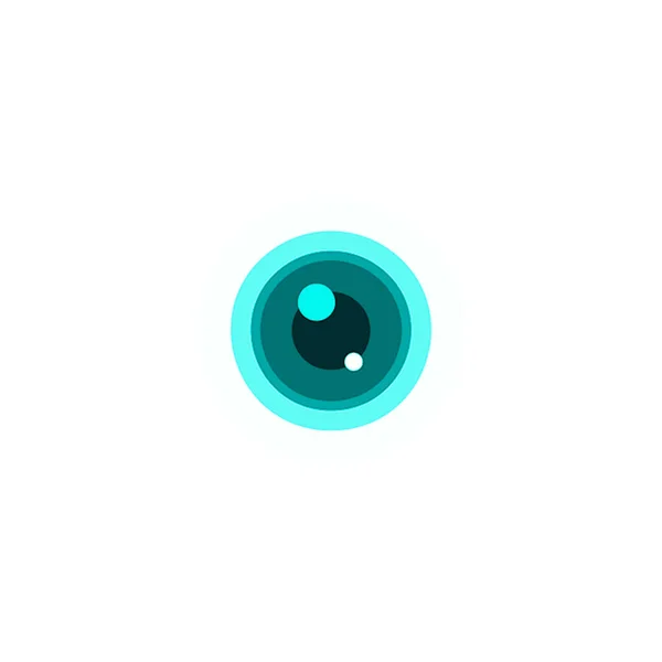 Eye Lens Logo Design Vector Illustration Eps10 Graphic — Stock Vector